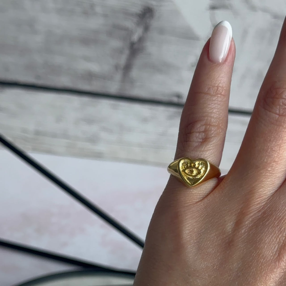 Anillo Midi - Corazón Ojito