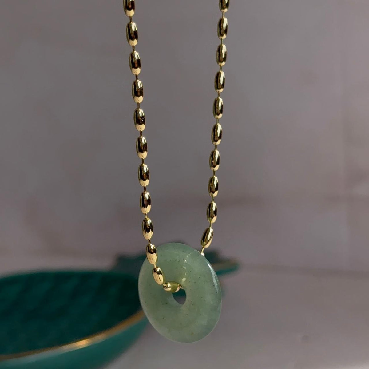 Collar Piedra Cuarzo Verde