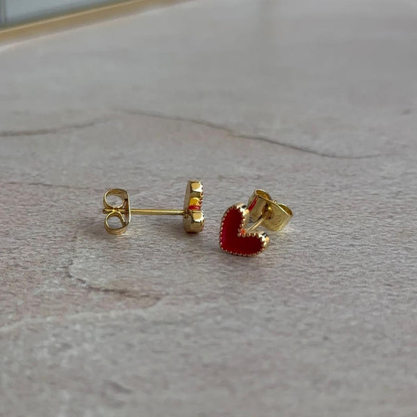 Aros Corazón Red