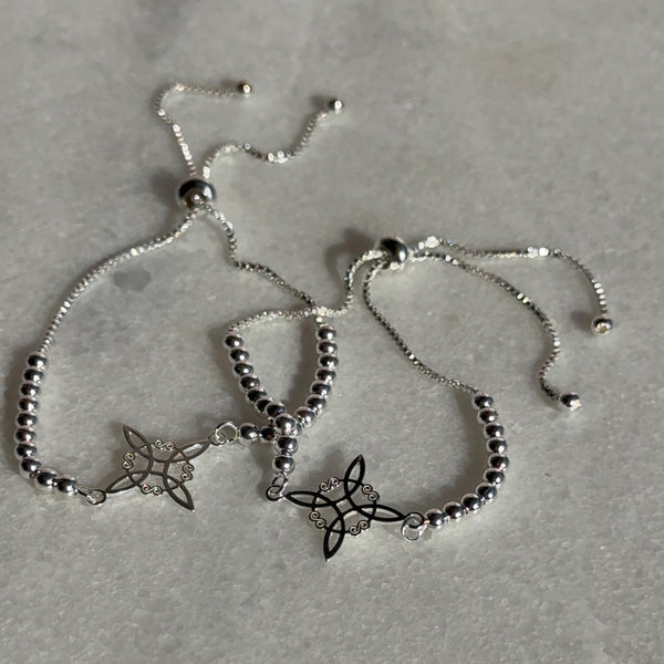 Pulseras Balines Nudo de Bruja
