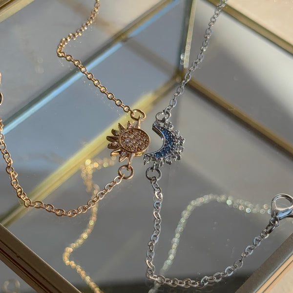 Set Pulseras Sol y Luna