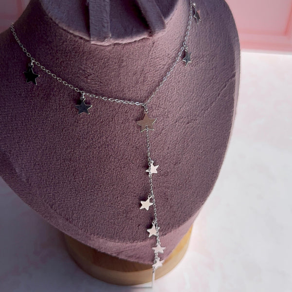 Collar Cascada Estrellas