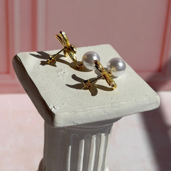 Aros Estrella de Mar y Perla