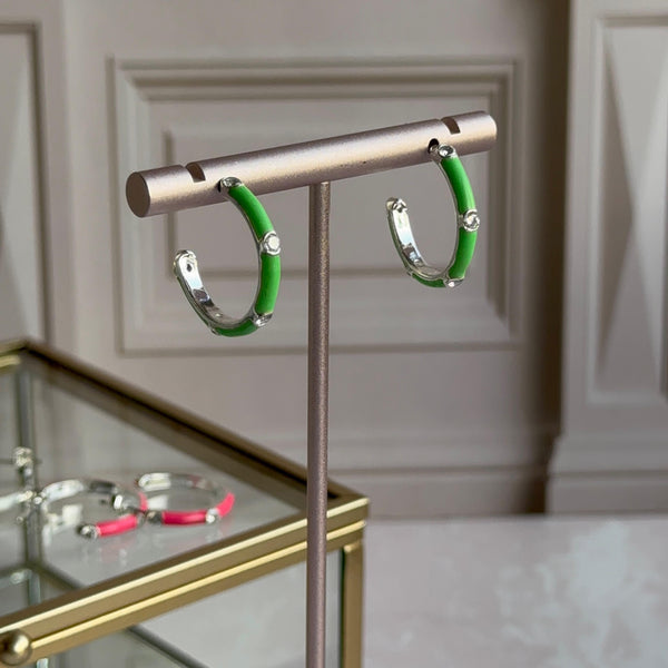 Aros Argolla Colores - Baño de Plata