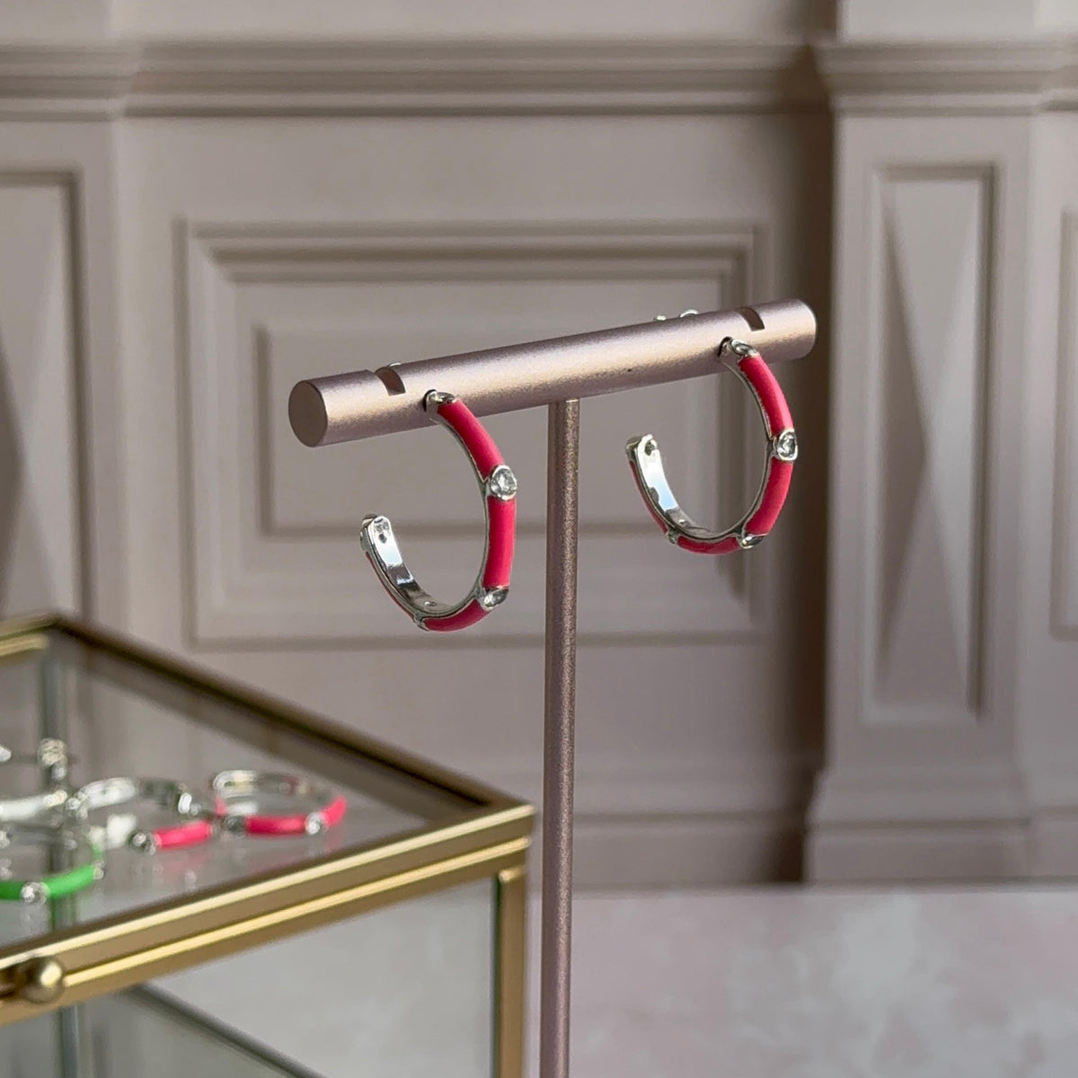 Aros Argolla Colores - Baño de Plata