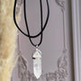 Collar Choker Doble Cuarzo Cristal Plata 925