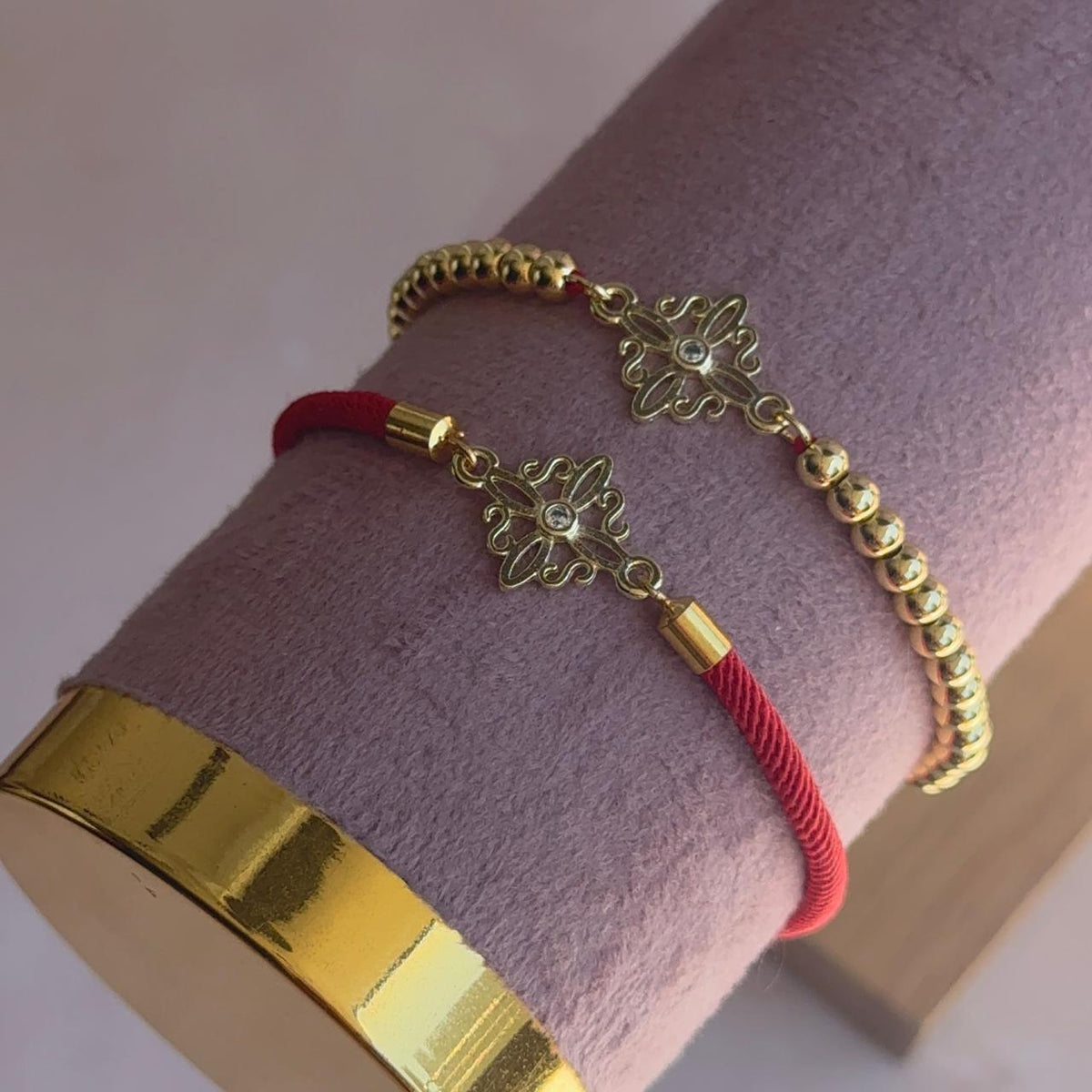 Pulsera Nudo de Bruja - Baño de oro