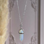 Collar Piedra Luna y Circón Plata 925