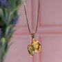 Collar Relicario Flores