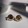 Aros Caracola con Perlitas