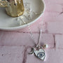 Collar Ojo Turco Esmaltado, Luna y Perla