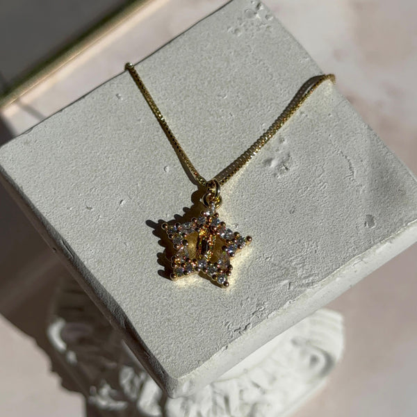 Collar Virgen de Guadalupe Forma Estrella