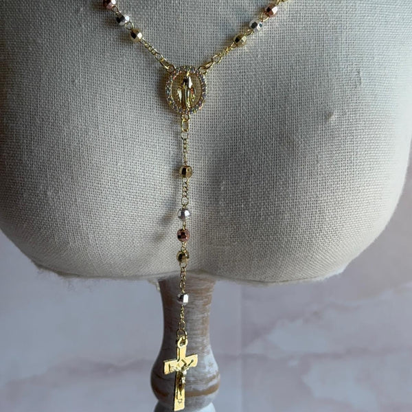 Collar Rosario Virgen de los Milagros - Facetado