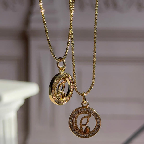 Collar Virgen Niña Calada Circones