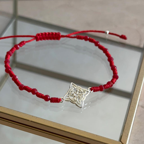 Pulsera Roja con Nudo de Bruja