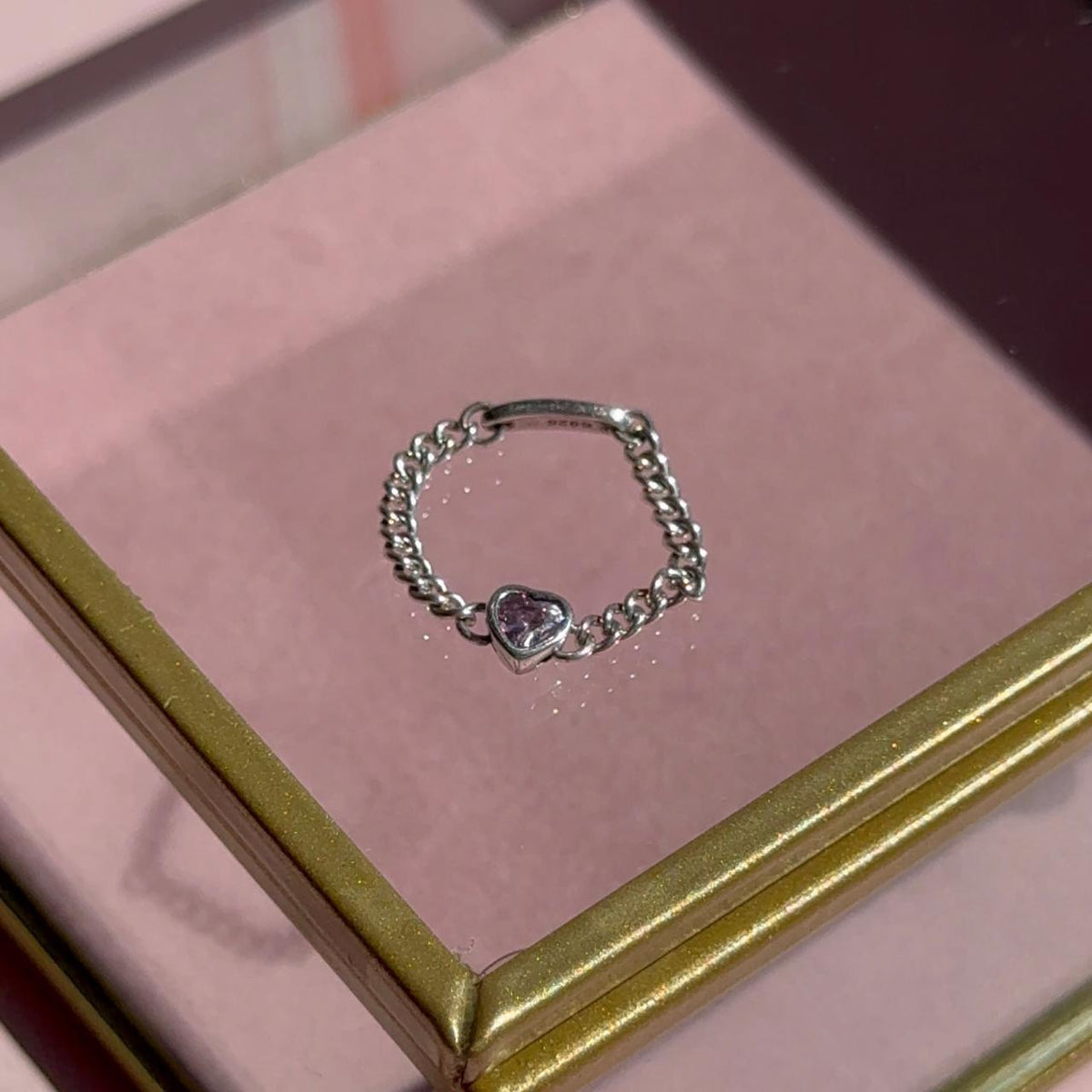 Anillo Cadena Plata 925