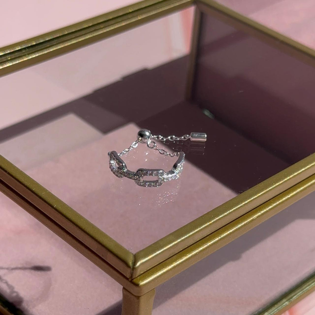 Anillo Cadena Plata 925