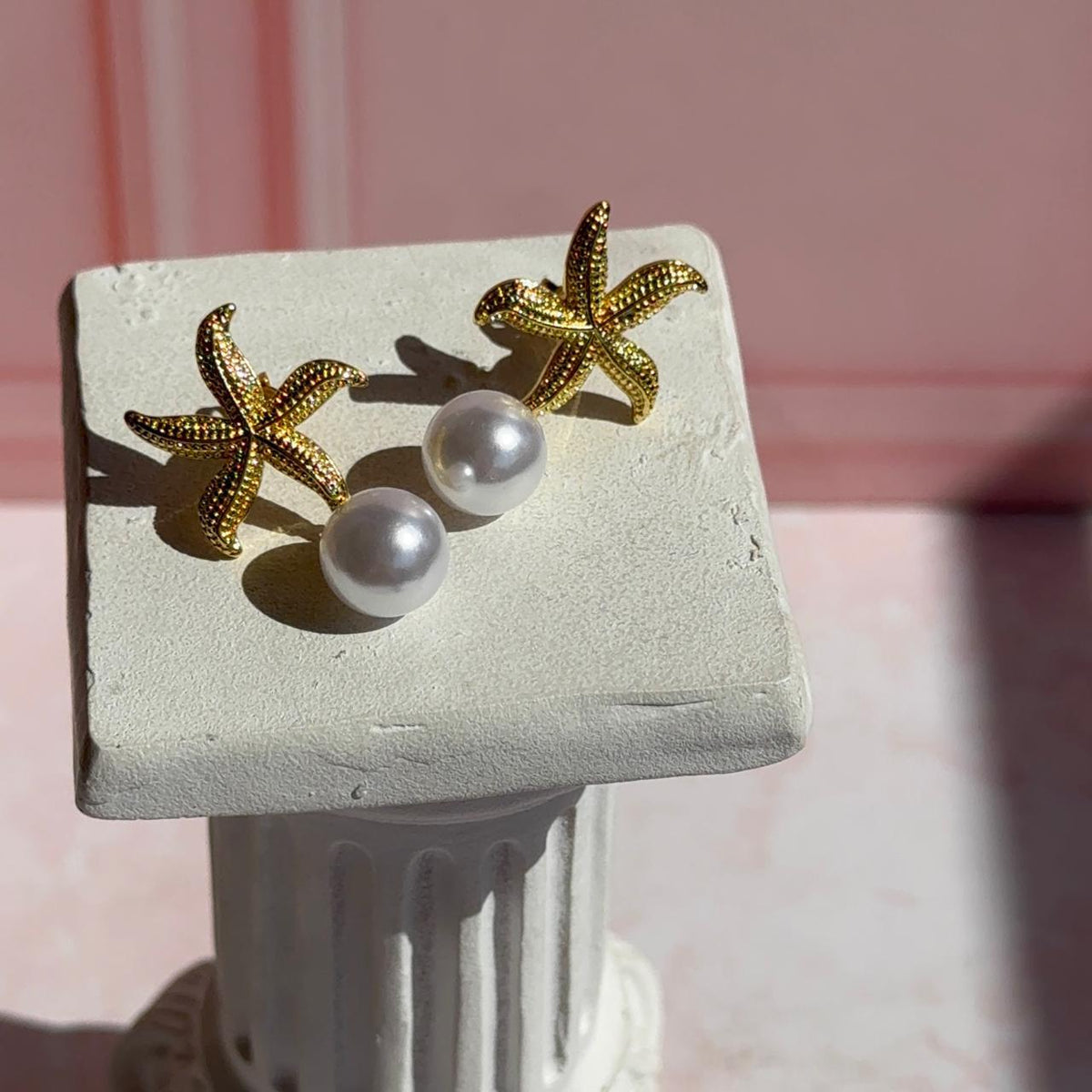 Aros Estrella de Mar y Perla