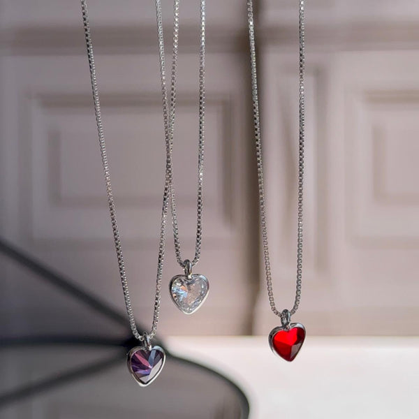Collar Punto de Luz - Circón Corazón