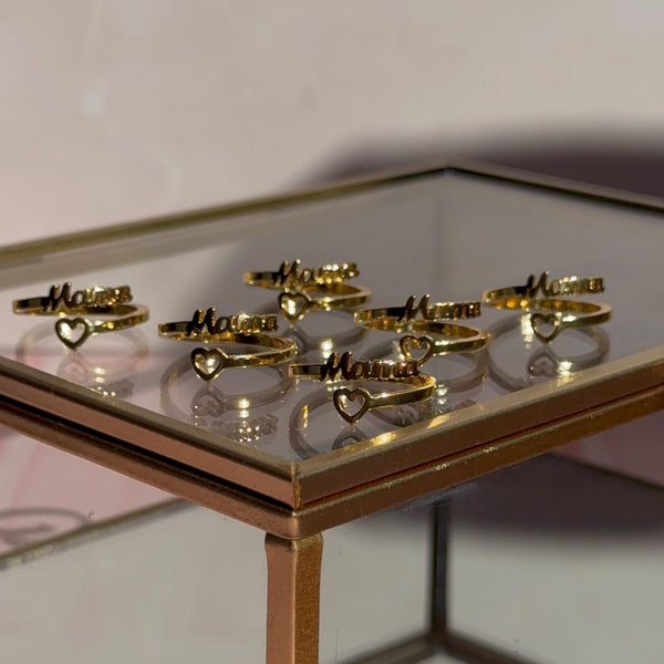 Anillo Mamá Baño de oro
