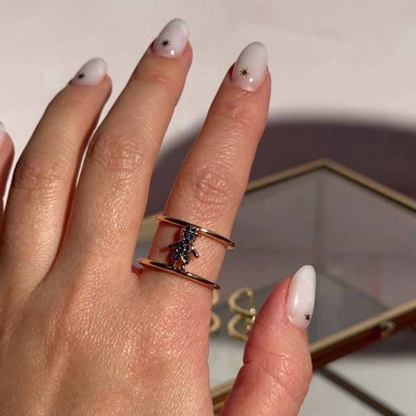 Anillo Hijo Baño de oro