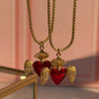 Collar Detente Corazón Rojo Alado