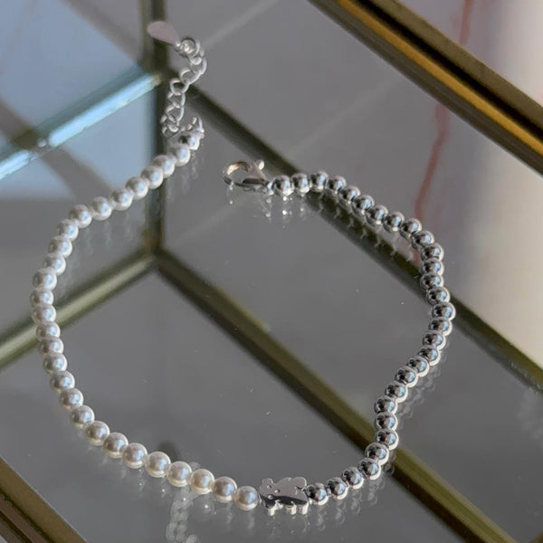 Pulsera Perlas Osito