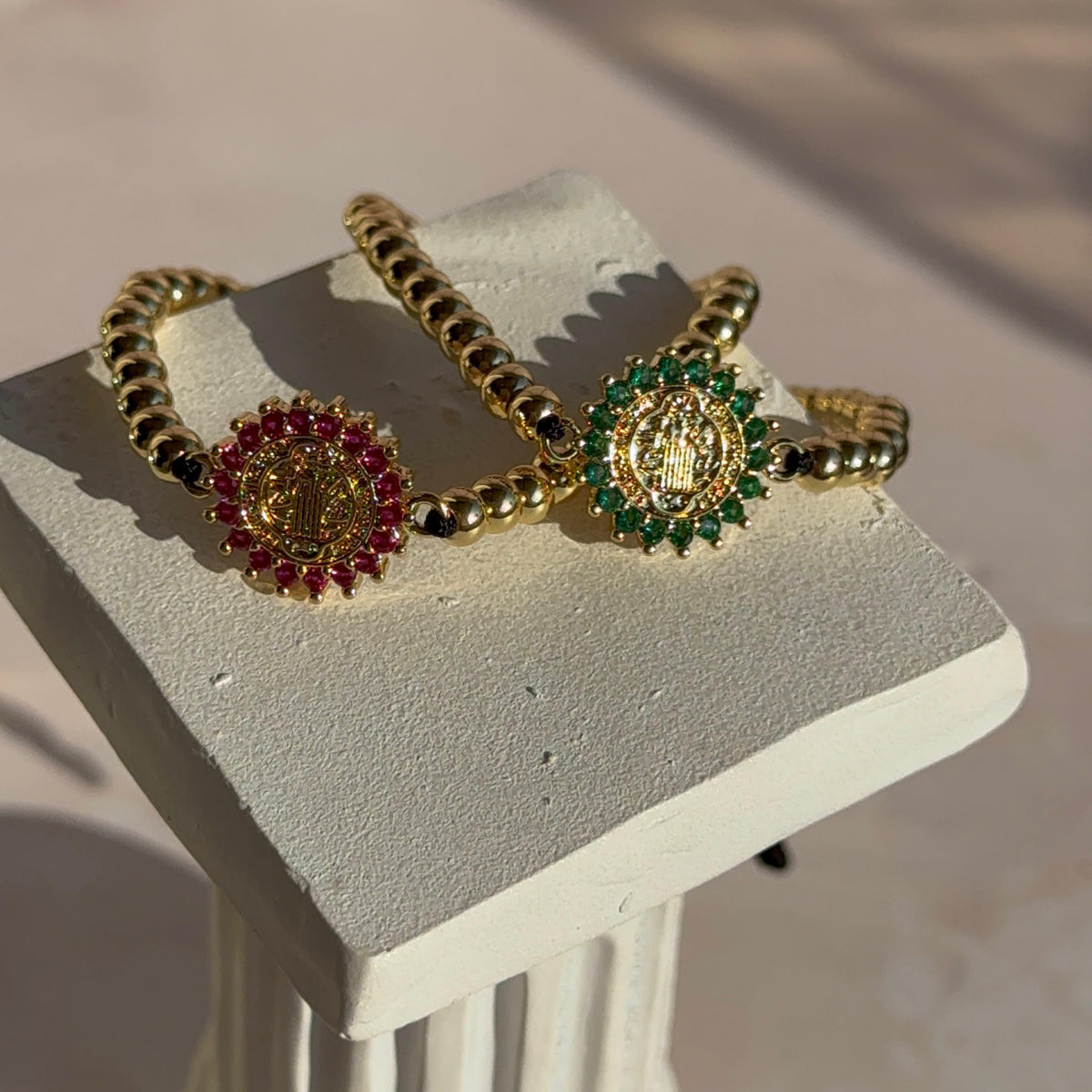 Pulsera Negra Balines San Benito