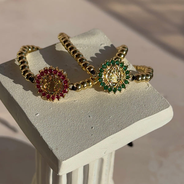 Pulsera Negra Balines San Benito