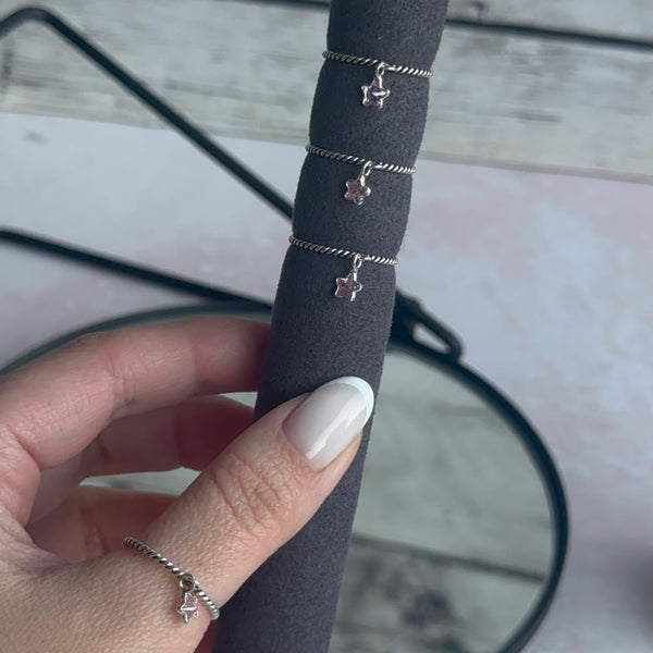 Anillo Estrella Colgante