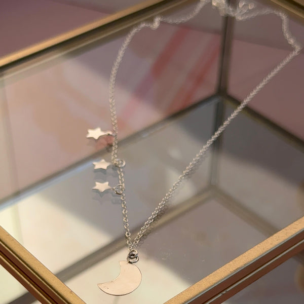 Collar Luna y Tres Estrellas