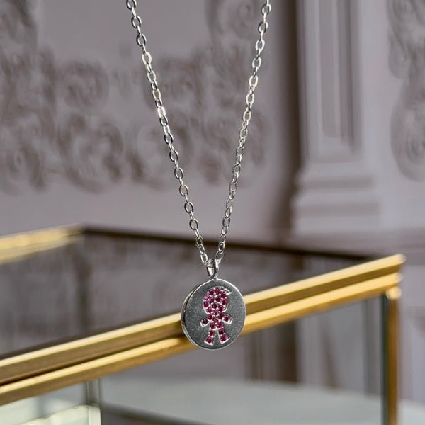 Collar Niño Circones Fucsia