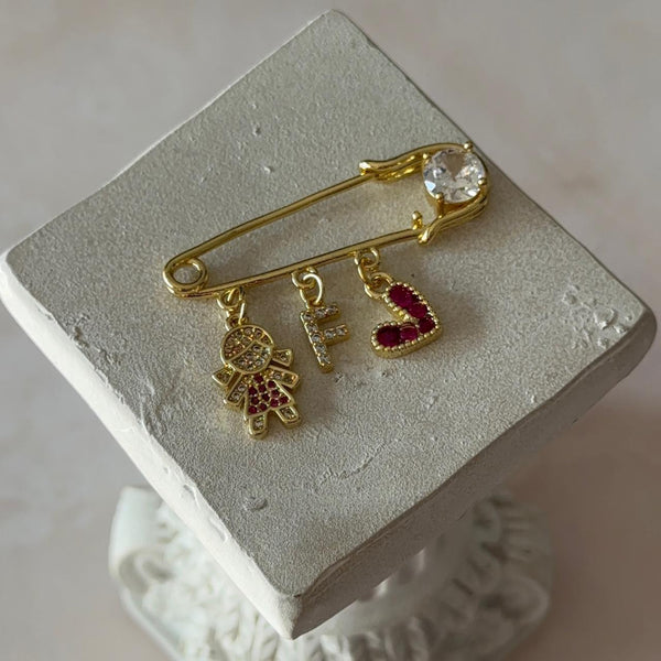 Prendedor Hija con Letra Personalizada