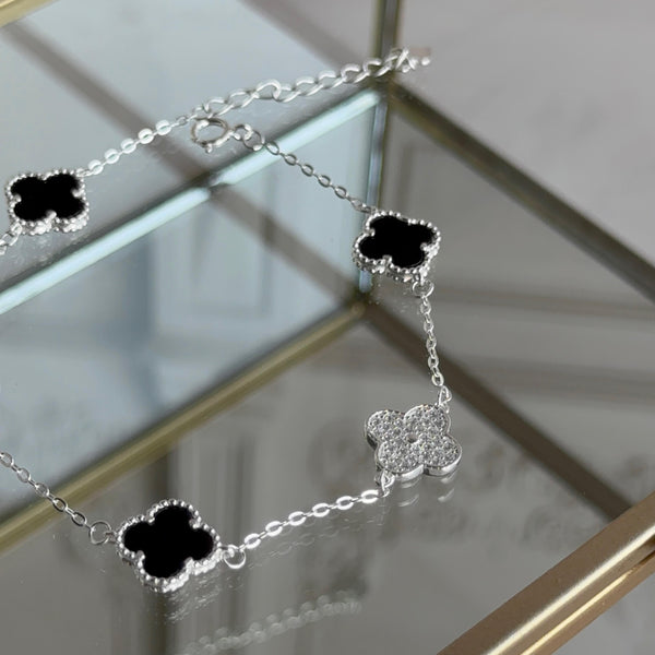 Pulsera Trébol Circones Plata 925