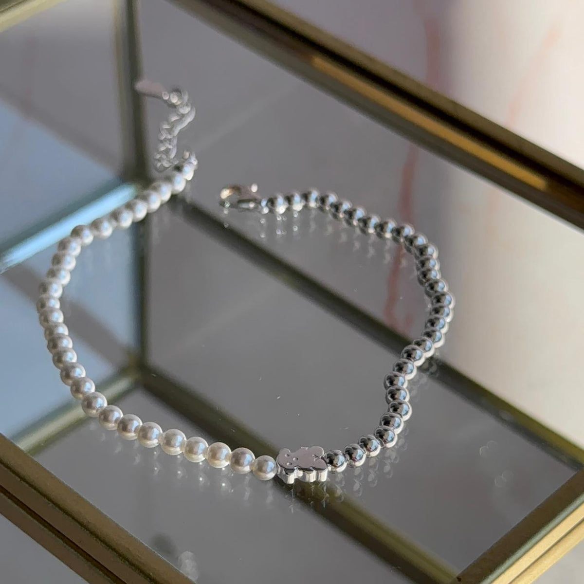 Pulsera Perlas Osito