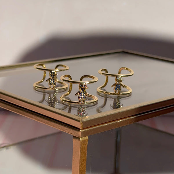 Anillo Hijo Baño de oro