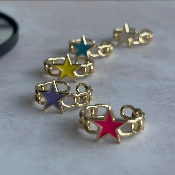 Anillo Estrella Colores