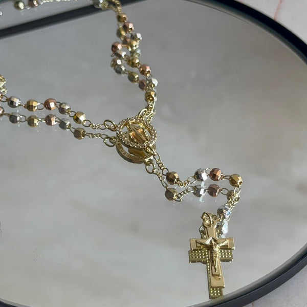 Collar Rosario Virgen de los Milagros - Facetado