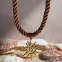 Collar Cordón de Seda Beige - Sol