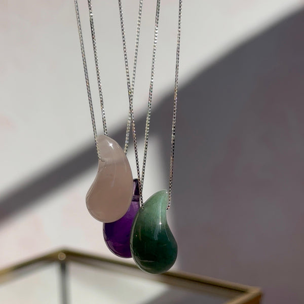 Collar Gota Cuarzo