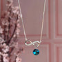 Collar Corazón Infinito y Cristal