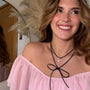 Collar Gamuzado Colibrí Plata 925