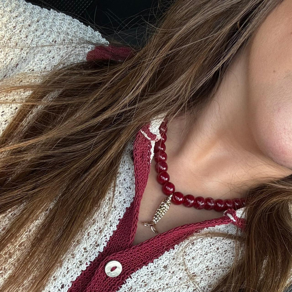Collar Rojo Pez