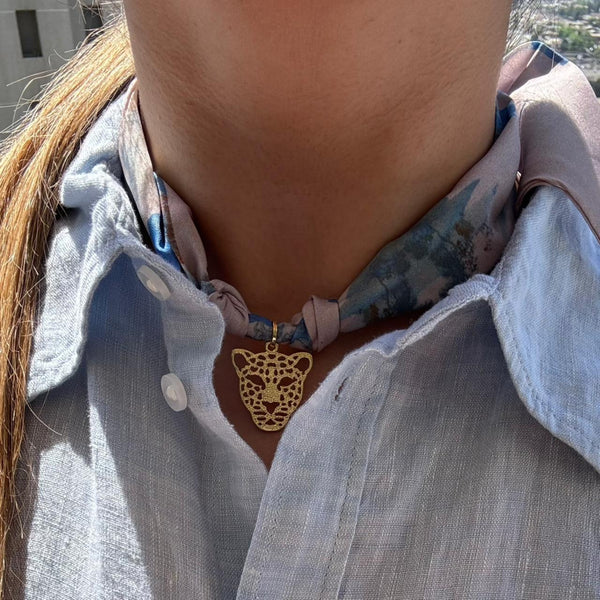 Collar Pañuelo - Medalla Leopardo