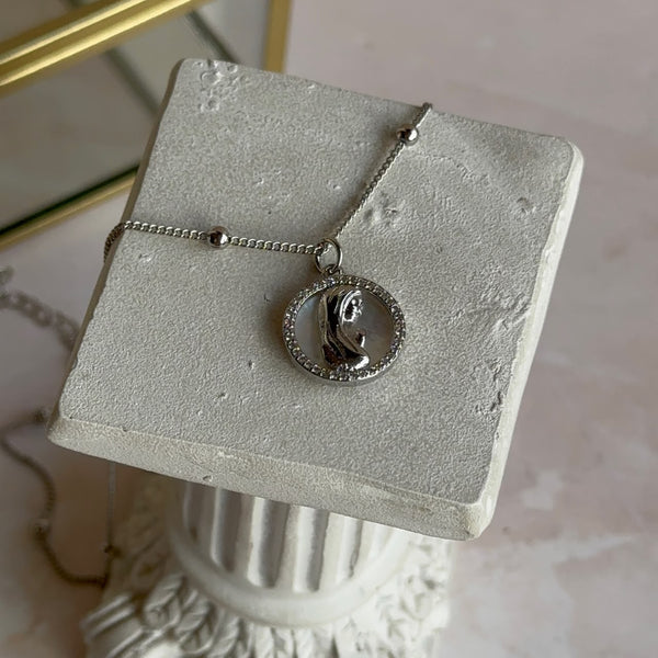 Collar Virgen Niña - Baño de Platino