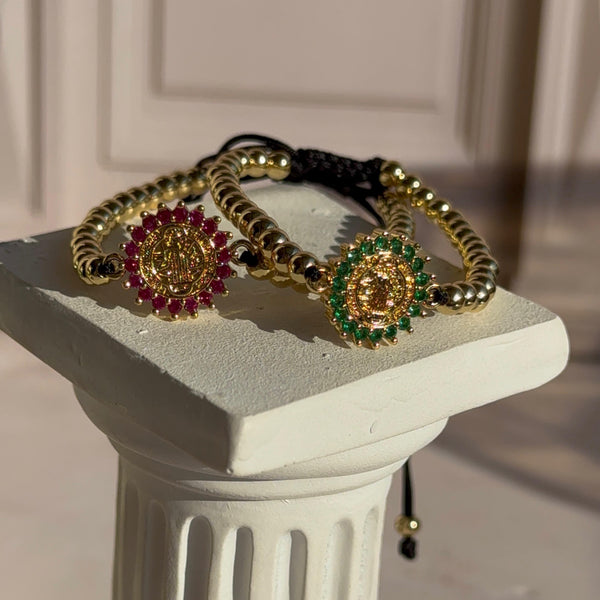 Pulsera Negra Balines San Benito
