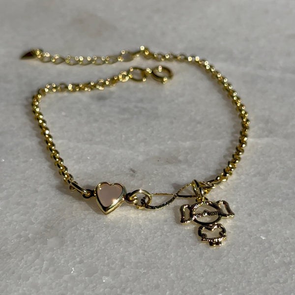 Pulsera Niña, Infinito y Corazón