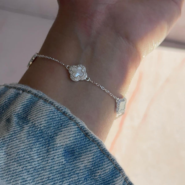 Pulsera Trébol Nácar