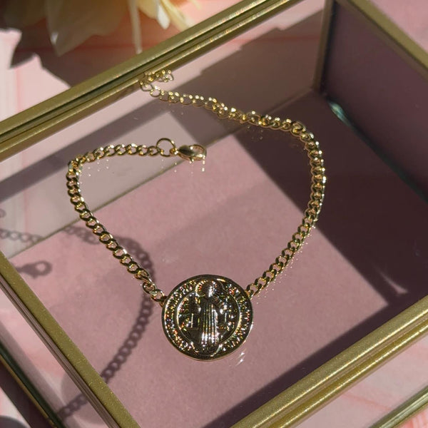 Pulsera Medallón San Benito