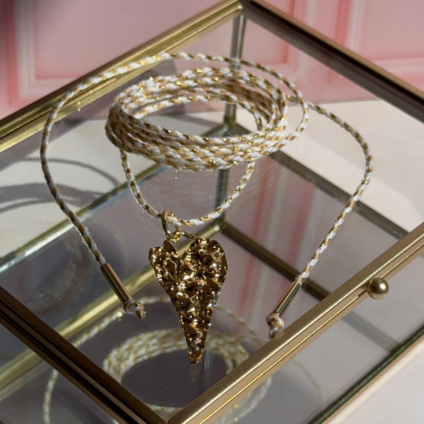 Collar Cordón Corazón
